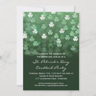 Invitation Carton d'invitation à la fête de la Saint-Patrick