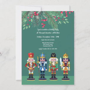 Invitation Carton d'invitation à la fête de Noël des casse-no