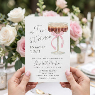 Invitation Carton d'invitation à la fête prénuptiale Tini Bit