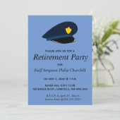 Invitation Carton d'invitation à la retraite modifiable pour  (Debout devant)