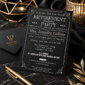 Invitation Carton d'invitation à la soirée d'adieu d'un profe