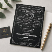 Invitation Carton d'invitation à la soirée d'adieu d'un profe