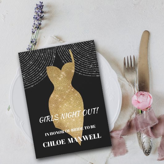 Invitation Carton d'invitation à la soirée de Bachelorette en