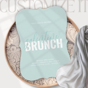 Invitation Carton d'invitation à un brunch Galentine tendance
