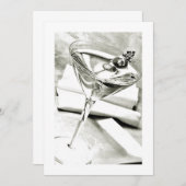 INVITATION CARTON D'INVITATION À UN COCKTAIL OU TOUTE FÊTE AD (Devant / Derrière)