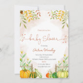 Invitation Carton d'invitation à une baby shower avec des cit (Devant)