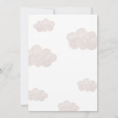 Invitation Carton d'invitation à une baby shower avec un ours (Dos)