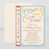 Invitation Carton d'invitation à une Baby Shower Conte de Fée (Devant / Derrière)