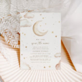 Invitation Carton d'invitation à une baby shower « Dans la lu