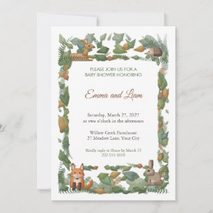 Invitation Carton d'invitation à une baby shower Mossy Thicke