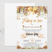 Invitation Carton d'invitation à une baby shower pour un amou (Devant / Derrière)