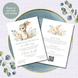Invitation Carton d'invitation à une baby shower Some Bunny B
