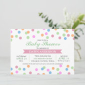 Invitation Carton d'invitation à une baby shower Sprinkle (Debout devant)