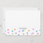 Invitation Carton d'invitation à une baby shower Sprinkle (Dos)