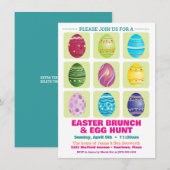 Invitation Carton d'invitation à une chasse aux œufs de Pâque (Devant / Derrière)
