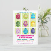Invitation Carton d'invitation à une chasse aux œufs de Pâque (Debout devant)