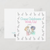 Invitation Carton d'invitation à une fête (Devant / Derrière)