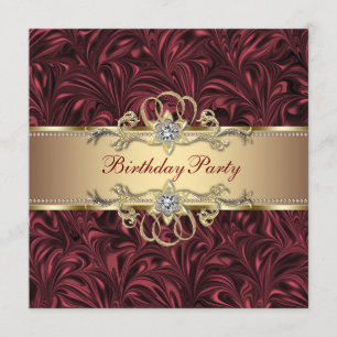 Invitation Carton d'invitation à une fête d'anniversaire au v