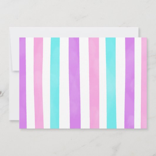 Invitation Carton d'invitation à une fête d'anniversaire avec (Dos)