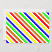 Invitation Carton d'invitation à une fête d'anniversaire avec (Dos)