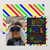 Invitation Carton d'invitation à une fête d'anniversaire avec (Devant / Derrière)