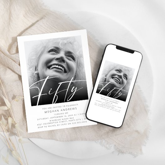 Invitation Carton d'invitation à une fête d'anniversaire avec