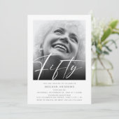 Invitation Carton d'invitation à une fête d'anniversaire avec (Debout devant)