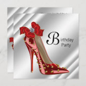 Invitation Carton d'invitation à une fête d'anniversaire chau (Devant / Derrière)