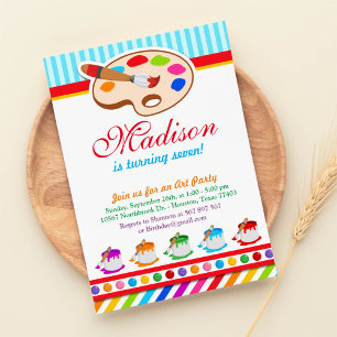 Invitation Carton d'invitation à une fête d'anniversaire Colo