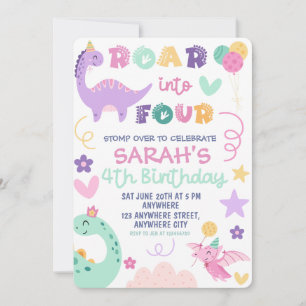 Invitation Carton d'invitation à une fête d'anniversaire de q