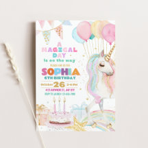 Carton d'invitation à une fête d'anniversaire Lico