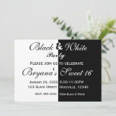 Invitation Carton d'invitation à une fête d'anniversaire moit (Debout devant)