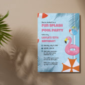 Invitation Carton d'invitation à une fête d'anniversaire Pisc