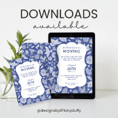 Invitation Carton d'invitation à une fête d'au revoir avec de