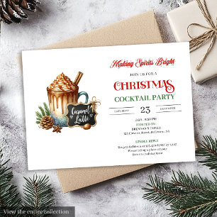 Invitation Carton d'invitation à une fête de cocktails modern