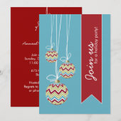 Invitation Carton d'invitation à une fête de Noël fantaisiste (Devant / Derrière)