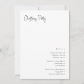 Invitation Carton d'invitation à une fête de Noël moderne ave (Devant)