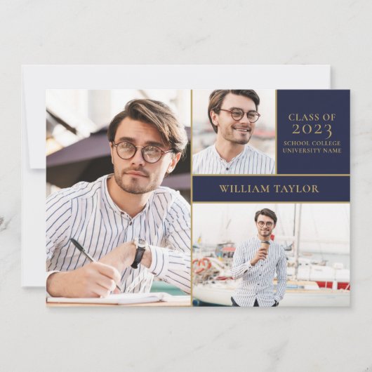 Invitation Carton d'invitation à une fête de remise de diplôm (Devant)