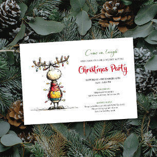 Invitation Carton d'invitation à une fête de vacances avec de
