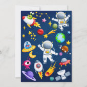 Invitation Carton d'invitation à une fête modifiable (Dos)