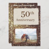 Invitation Carton d'invitation à une fête pour les 50 ans de (Devant / Derrière)