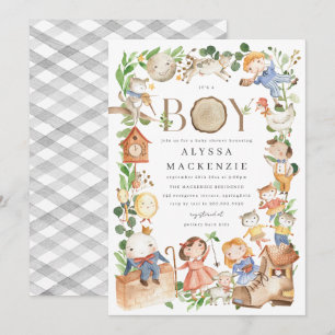 Invitation Carton d'invitation à une fête prénatale sur les c