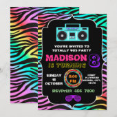 Invitation Carton d'invitation à une fête totalement géniale (Devant / Derrière)