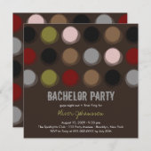 Invitation Carton d'invitation à une soirée de garçon aux cou (Devant / Derrière)