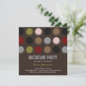 Invitation Carton d'invitation à une soirée de garçon aux cou (Debout devant)