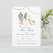 Invitation Carton d'invitation à une soirée de jeune fille en (Debout devant)