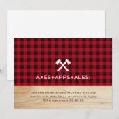 Invitation Carton d'invitation à une soirée de lancer de hach (Devant / Derrière)