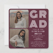 Invitation Carton d'invitation à une soirée de remise de dipl (Devant)