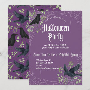 Invitation Carton d'invitation à une soirée Halloween de rave
