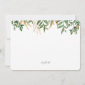 Invitation Carton d'invitation Animaux de la forêt adorables (Dos)